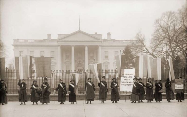 National,Women's,Party,Demonstration,In,Front,Of,The,White,House